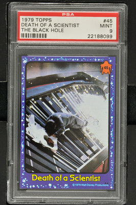 1979 - Topps The Black Hole #45 Death of a Scientist - PSA 9