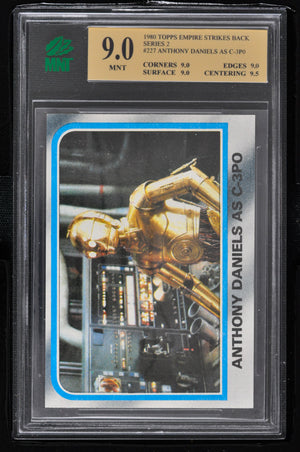 1980 Topps Star Wars ESB Series 2 - #227 Anthony Daniels As C-3PO - MNT 9