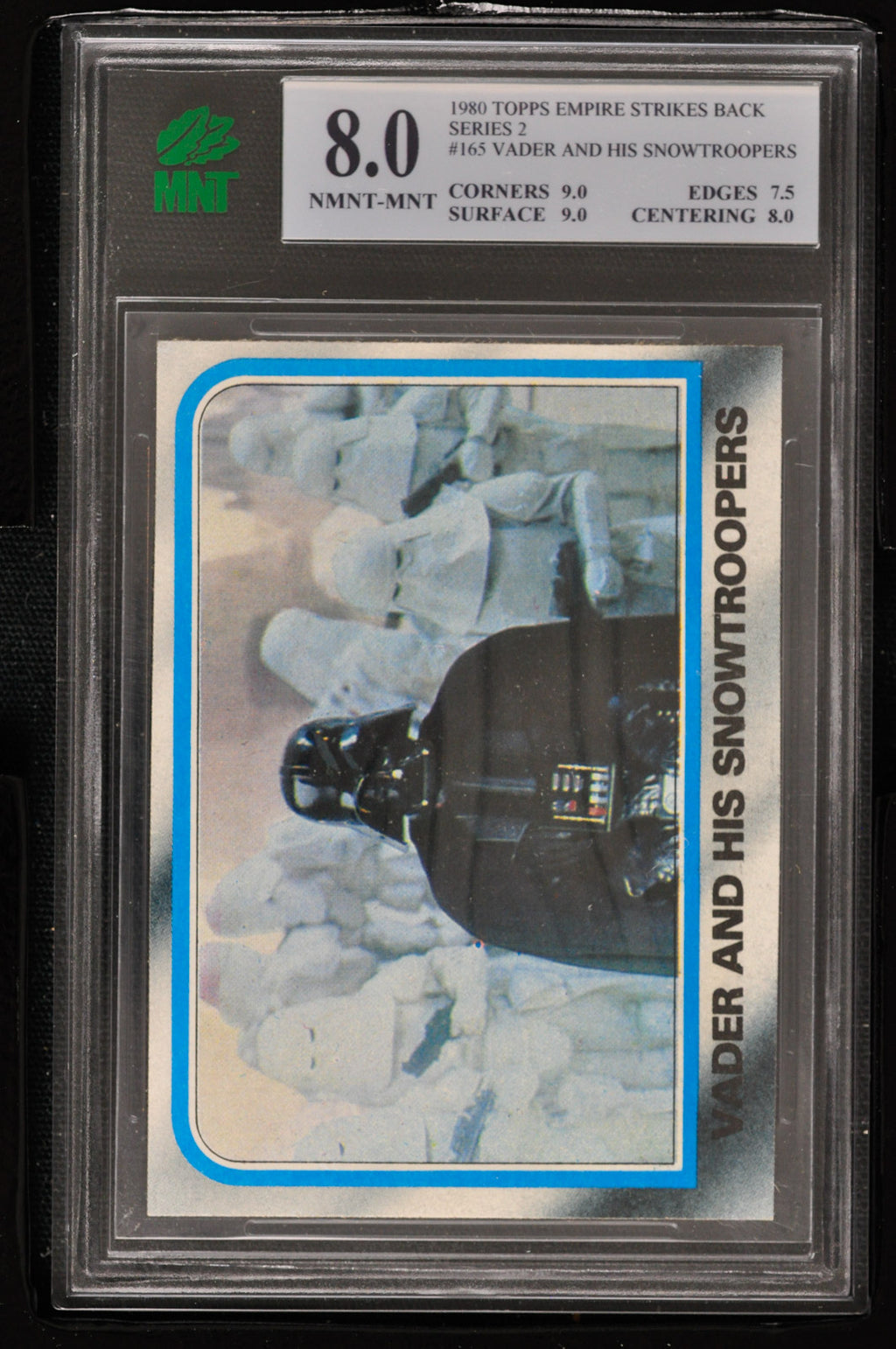 1980 Topps Star Wars ESB Series 2 #165 Vader and His Snowtroopers - MNT 8