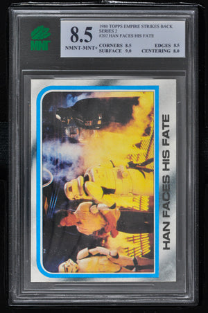 1980 Topps Star Wars ESB Series 2 #202 Han Faces His Fate - MNT 8.5