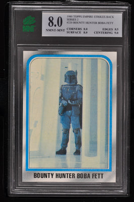 1980 Topps Star Wars ESB Series 2 #220 Bounty Hunter Boba Fett - MNT 8