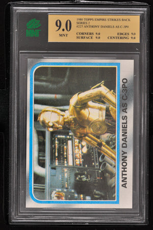 1980 Topps Star Wars ESB Series 2 #227 Anthony Daniels as C-3PO - MNT 9