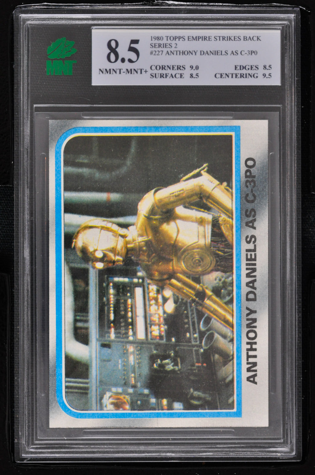 1980 Topps Star Wars ESB Series 2 #227 Anthony Daniels as C-3PO - MNT 8.5