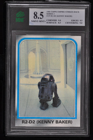 1980 Topps Star Wars ESB Series 2 #229 R2-D2 (Kenny Baker) - MNT 8.5