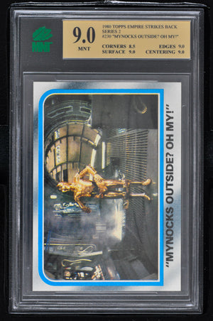 1980 Topps Star Wars ESB Series 2 #230 "Mynocks Outside? Oh My!" - MNT 9