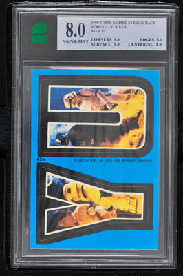 1980 Topps Star Wars ESB Series 2 Sticker #45 Y U - MNT 8