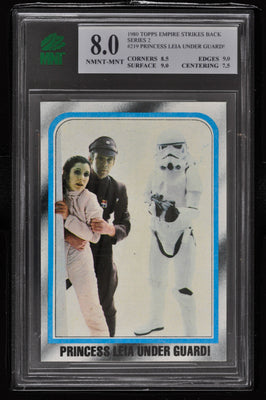 1980 Topps Star Wars ESB Series 2 #219 Princess Leia Under Guard! - MNT 8