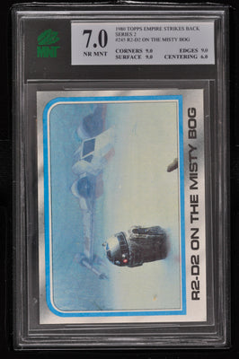 1980 Topps Star Wars ESB Series 2 #245 R2-D2 On The Misty Bog - MNT 7