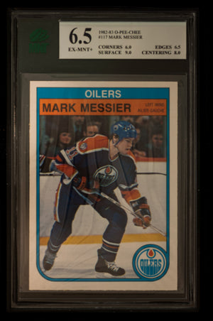 1982 O-Pee-Chee  Hockey #117 Mark Messier - MNT 6.5