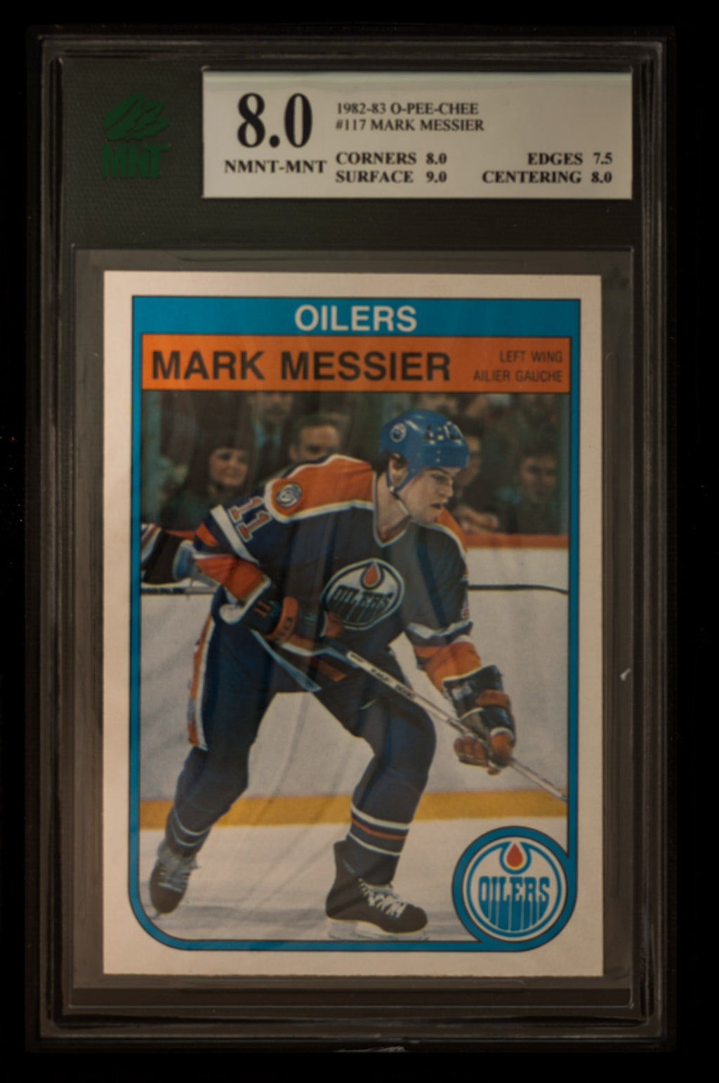 1982 O-Pee-Chee  Hockey #117 Mark Messier - MNT 8