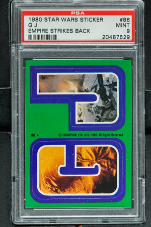 1980 Topps Star Wars ESB Series 3 Sticker #86 GJ - PSA 9